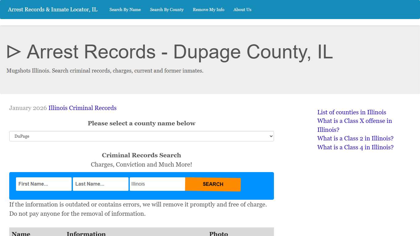 ᐅ Arrest Records - Dupage County, IL